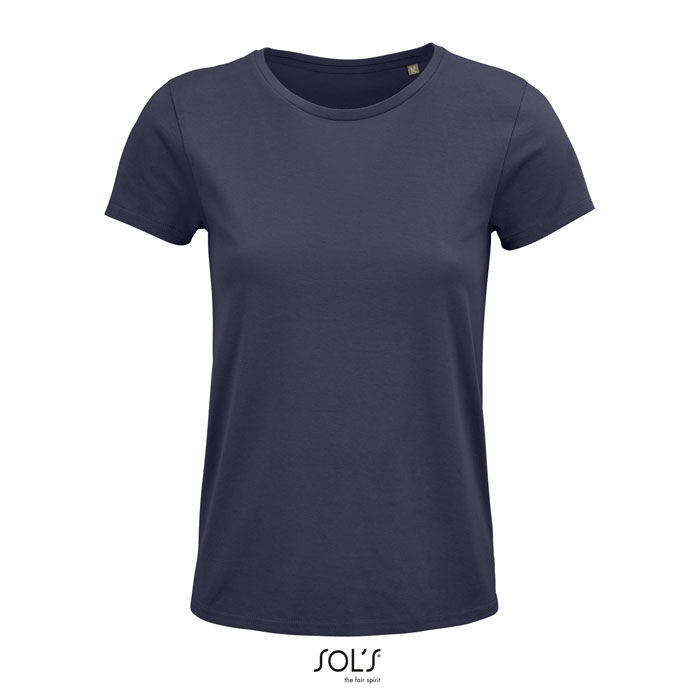 Tshirt femme coton bio publicitaire 150g - CRUSADER gris souris